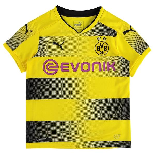 Puma Borussia Dortmund Kinder Heim Trikot 2017/2018 cyber yellow/black Gr. 152