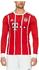 adidas FC Bayern München Herren Heim Trikot langarm 2017/2018 fcb true red/white M