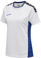 Hummel 204921-9368, hummel Authentic Polyester kurzarm Trikot Damen white/true blue