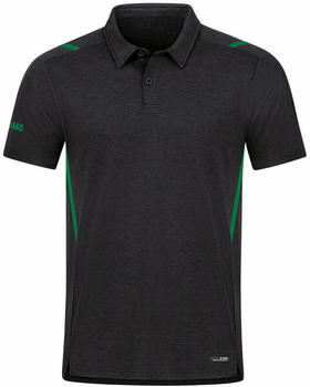 JAKO Challenge Poloshirt (6321) black flecked/sport green