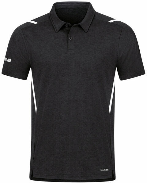 JAKO Challenge Poloshirt (6321) black flecked/white