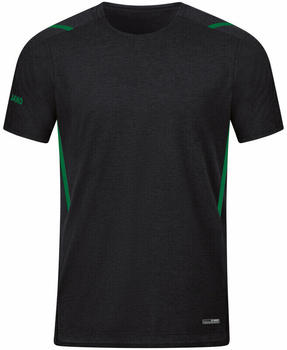 JAKO Challenge Training Shirt Youth (6121) black flecked/sport green