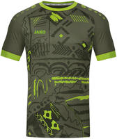 Jako 4211-231-L, JAKO Sport-Tshirt (Trikot) Tropicana khaki/neongr&uuml;n Herren,