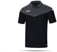 Jako 6320-08-M, JAKO Sport-Polo Champ 2.0 (100% Polyester) schwarz Herren, Gr&ouml;&szlig;e: M