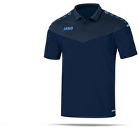 Jako 6320-95-140, JAKO Sport-Polo Champ 2.0 (100% Polyester) marineblau/hellblau