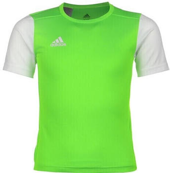 Adidas Estro 19 Kinder Fußballtrikot neongrün / weiß
