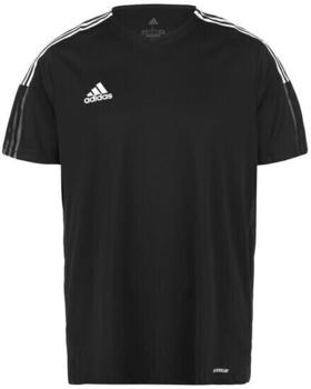 Adidas Tiro 21 Herren Fußballtrikot schwarz / weiß