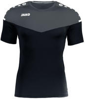 Jako 6120-08-34, JAKO Sport-Shirt Champ 2.0 (100% Polyester) schwarz/grau Damen,