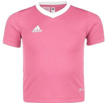 Adidas Entrada 22 Kinder Fußballtrikot rosa / weiß