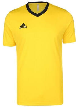 Adidas Entrada 22 Herren Fußballtrikot gelb / schwarz
