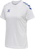 Hummel 211944-9368, hummel Core XK Poly Trainingsshirt Damen white/true blue XS