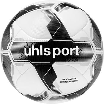 Uhlsport Revolution Thermobonded Spielball Fußball weiß/schwarz/silber 5