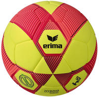 Erima Fu&szlig;ball Hybrid Indoor, 7192414, Gr&ouml;&szlig;e 4, 350 Gramm, gelb/rot, Indoorball