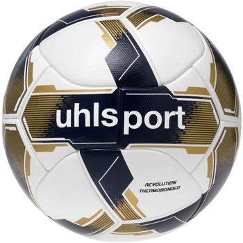 Uhlsport Revolution Thermobonded Spielball weiß/marine/gold 5