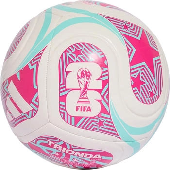 Adidas World Cup 2026 Trionda Club (White/Flash Aqua/Shock Pink) 3