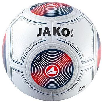 JAKO Match Spielball weiß/marine/flame