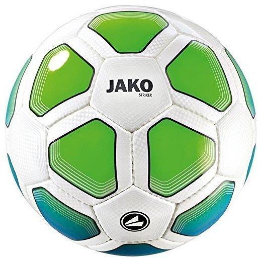 Jako Trainingsball Striker Ball, weiß blau/Neongrün, 5