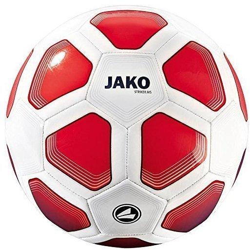 JAKO Trainingsball Striker MS weiß/rot/maroon (Größe: 3)