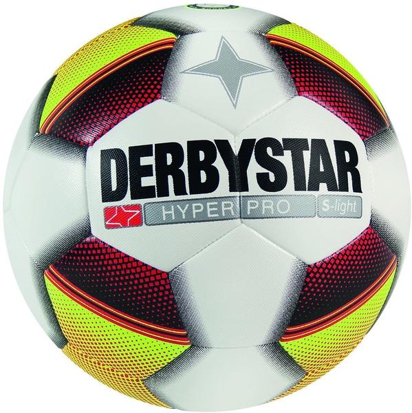 derbystar Hyper Pro S-Light (290g) Fußball weiß gelb rot 4