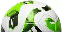 adidas Tiro League Junior 350g Leicht-Fu&szlig;ball Kinder HT2427 - white/black/team solar