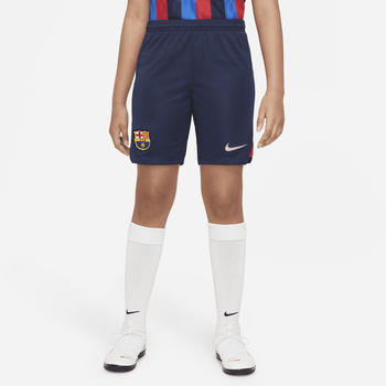Nike Kinder FC Barcelona 2022/23 Stadium Home Dri-FIT Fußball-Shorts (DJ7931) blau