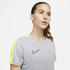 Nike Damen Dri-FIT Academy Kurzarm-Fußballoberteil (DX0521) grau