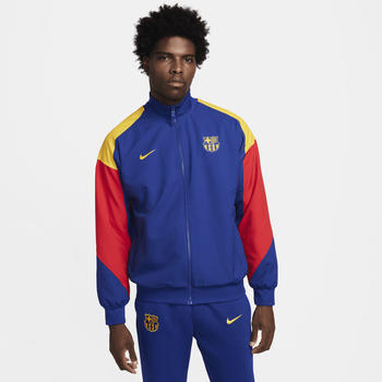 Nike F.C. Barcelona Strike Dri-FIT Football Tracksuit Jacket (FJ5427) deep royal blue/university red/university gold/university gold