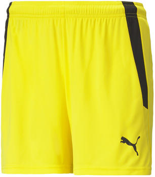 Puma Damens teamLIGA Shorts (704936) cyber yellow-puma black