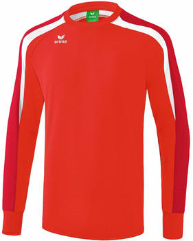 Erima Herren Liga 2.0 Sweatshirt (107186) rot/dunkelrot/weiß
