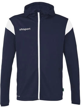 Uhlsport Squad Track Full-Zip Kapuzenjacke marineblau weiss