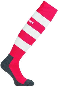 Uhlsport Team Pro Essential Stripe Socken rot wei&szlig;