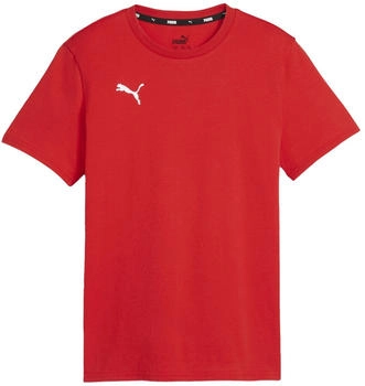 Puma teamGOAL Casuals T-Shirt Kinder rot weiss F01
