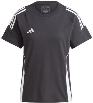 Adidas Tiro Sweat Fu&szlig;ball-Trainingsshirt schwarz wei&szlig; IJ9955