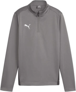 Puma teamGOAL 4-Zip Trainings-Top cast iron puma wei&szlig; shadow grau