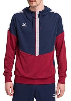 Erima Squad Kapuzensweat new navy bordeaux silbergrau