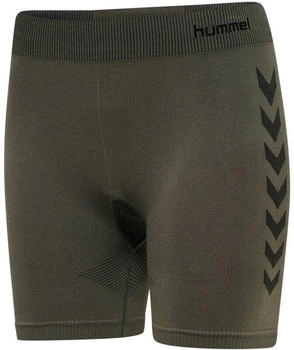 Hummel First Seamless Training Short Tights Funktionsshort grün