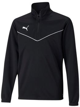 Puma Kinder Sweatshirt teamRISE Zip Top Jr puma schwarz weiß