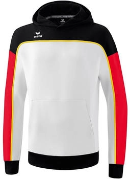 Erima Kapuzenpullover Change 1072309 wei&szlig; schwarz rot