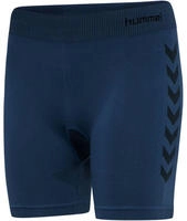 Hummel 212556-7642, hummel First Seamless kurze Tights Damen dark denim XS/S