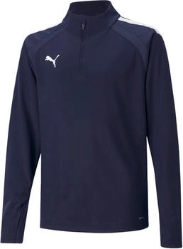 Puma Langarmshirt teamLIGA Zip Top Jr 657237-06 peacoat wei&szlig;