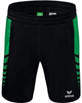 Erima Six Wings kurze Shorts schwarz smaragd