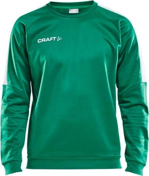 Craft progress r-neck sweater team grün weiß