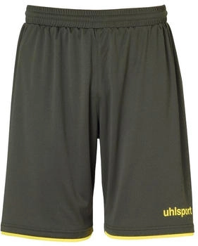 Uhlsport Club Fußball Shorts dark olive fluo gelb