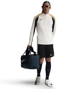 Nike Strike Dri-FIT 2-Zip Fußball Trainingsshirt pale ivory schwarz jersey gold