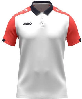 JAKO Dynamic Poloshirt 026 weiß coral marine