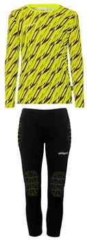 Uhlsport Progressive Torwart-Set Torwarttrikot Torwarthose fluo gelb schwarz