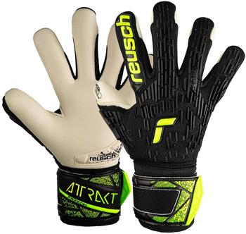 Reusch Torwarthandschuhe Attrakt Freegel Gold Finger Support Junior 5472130 schwarz sicherheitsgelb