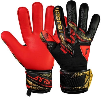 Reusch Attrakt Silver 5570215 Handschuhe schwarz gold feuerrot