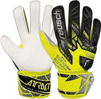 Reusch Torwarthandschuhe Attrakt Solid Junior silberfarben gelb