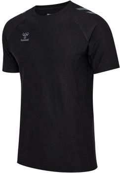 Hummel Cima T-Shirt hellgrau schwarz